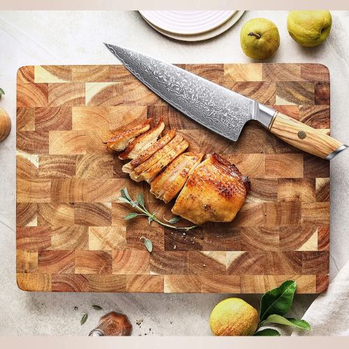 planche a decouper en bois poulet