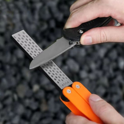 aiguiseur couteau orange