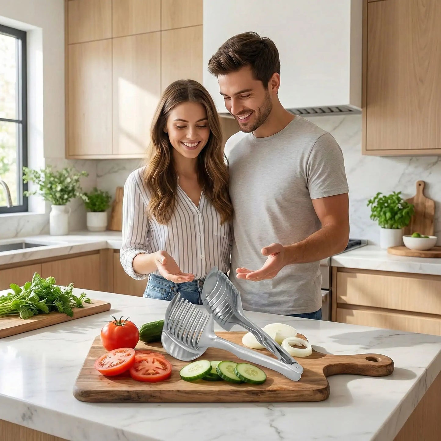 coupe legumes acier inoxydable