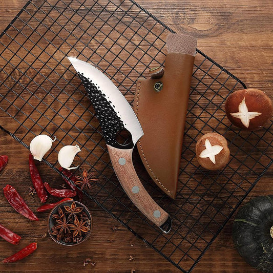 couteau pour cuisinier etui brun