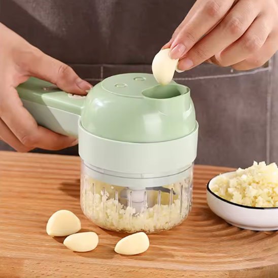 Mandoline électrique vert